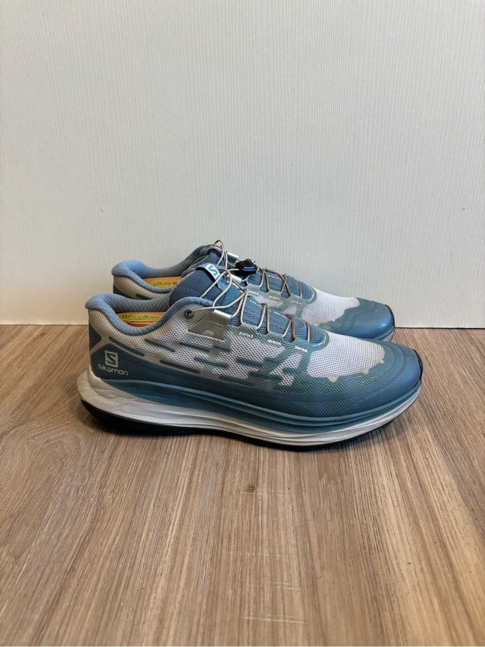 Salomon Ultra Glide Trail Running Shoes Bluestone/Pearl Blue Women's Size 8.5
